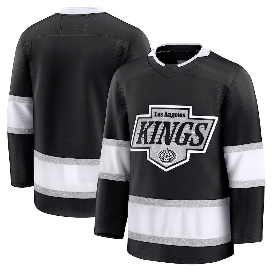 LA.Kings Supporters Home Premium Jersey - Black Stitched American Hockey Jerseys