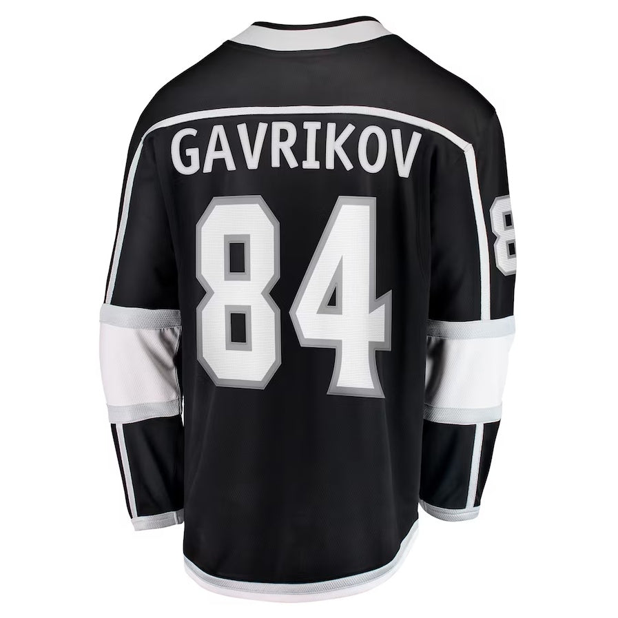 LA.Kings #84 Vladislav Gavrikov Supporters Home Breakaway Jersey - Black Stitched American Hockey Jerseys