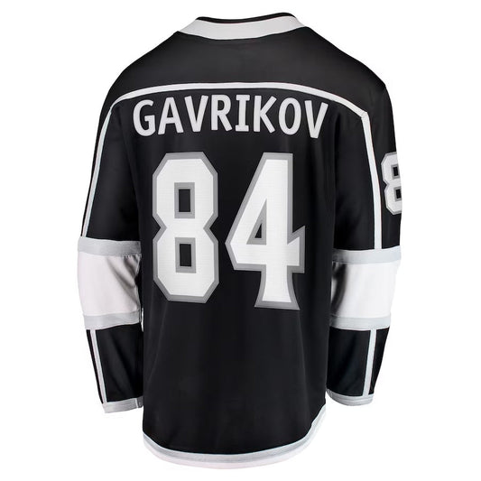 LA.Kings #84 Vladislav Gavrikov Fanatics Home Breakaway Jersey - Black Stitched American Hockey Jerseys