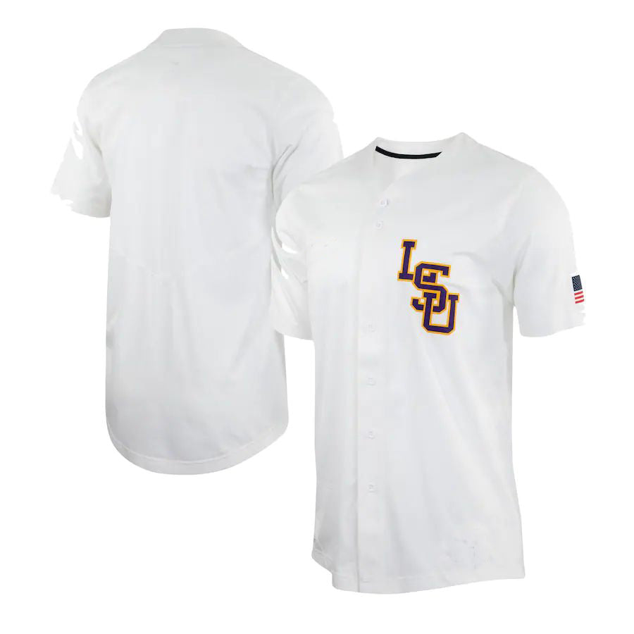 L.Tigers Replica Baseball Jersey White Stitched American College Jerseys