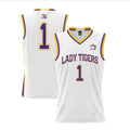 #1 L.Tigers ProSphere 2023 Basketball National Champions Basketball Jersey - White Stitched American College Jerseys