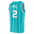C.Hornets #2 LaMelo Ball Fanatics Branded 2020-21 Fast Break Replica Jersey Icon Edition Teal Stitched American Basketball Jersey