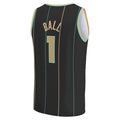 C.Hornets #1 LaMelo Ball Fanatics Branded 2022-23 Fastbreak Jersey City Edition Black Stitched American Basketball Jersey