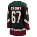 A.Coyotes #67 Lawson Crouse Supporters Branded Home Breakaway Player Jersey Black Stitched American Hockey Jerseys