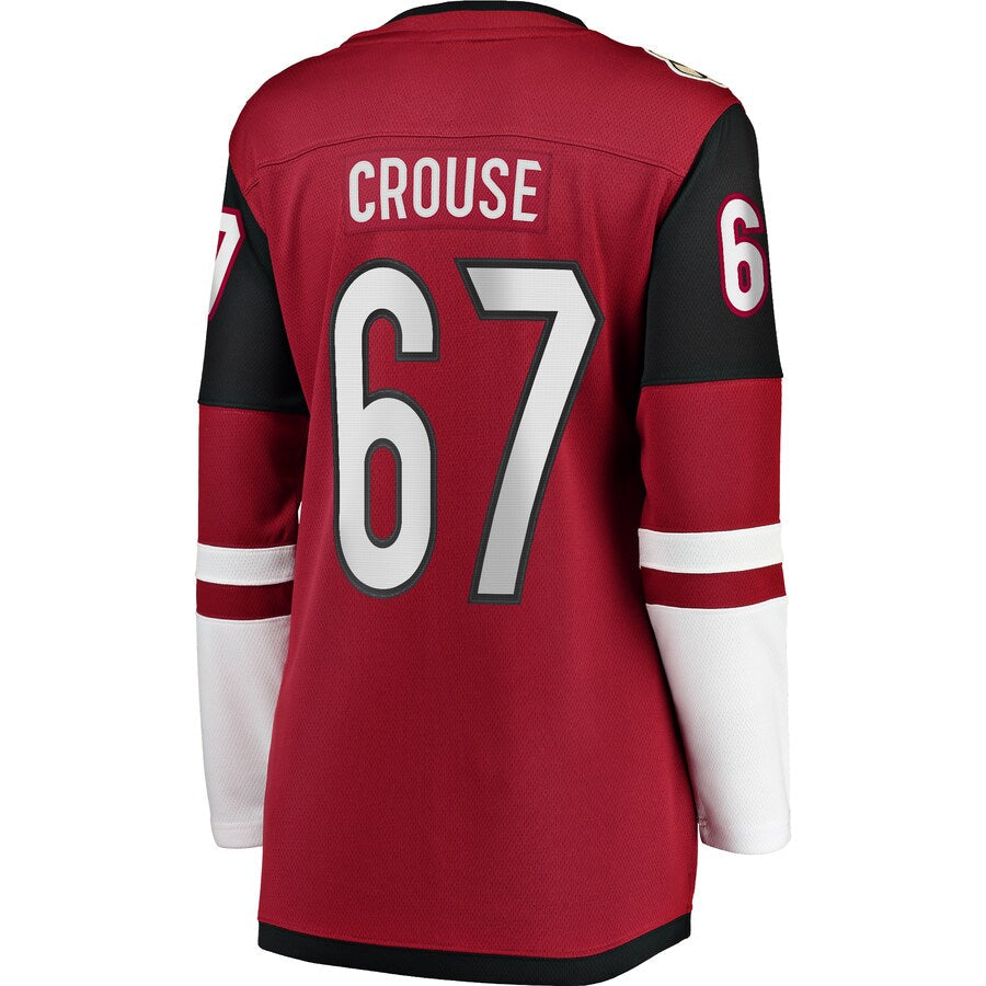 A.Coyotes #67 Lawson Crouse Supporters Branded Home Breakaway Player Jersey Garnet Stitched American Hockey Jerseys