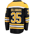 B.Bruins #35 Linus Ullmark Boston Branded Home Breakaway Player Jersey Black Stitched American Hockey Jerseys