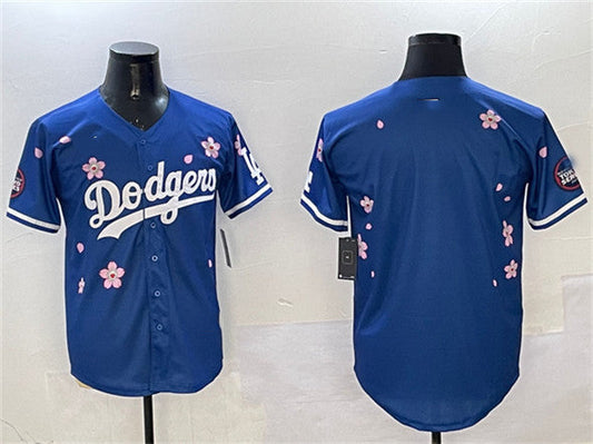 Los Angeles Dodgers Blank Royal 2025 Tokyo Series Limited Stitched Baseball Jersey