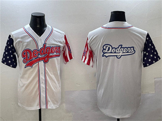 Los Angeles Dodgers Team Big Logo White Limited Stitched Baseball Jersey