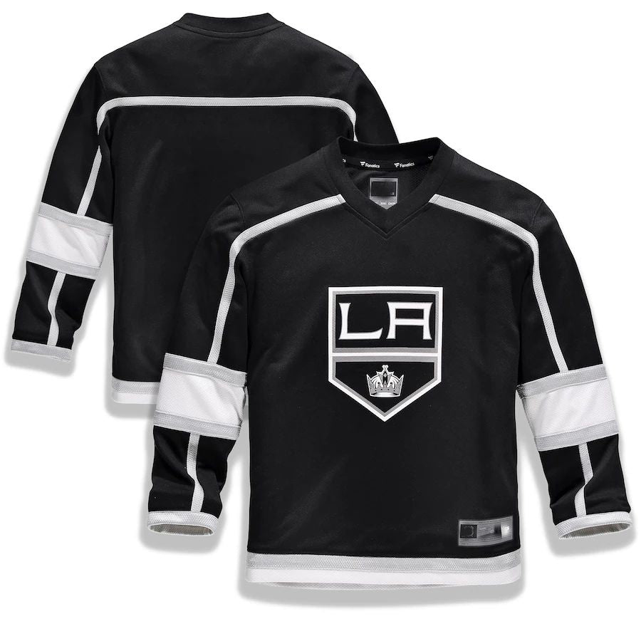 LA.Kings Supporters Branded Home Replica Blank Jersey Black Stitched American Hockey Jerseys