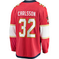 F.Panthers #32 Lucas Carlsson Supporters Branded Home Breakaway Player Jersey Red Stitched American Hockey Jerseys