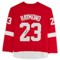D.Red Wings #23 Lucas Raymond Supporters Authentic Autographed Supporters Breakaway Jersey Red Stitched American Hockey Jerseys