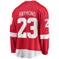 D.Red Wings #23 Lucas Raymond Supporters Branded Home Breakaway Player Jersey  Red Stitched American Hockey Jerseys