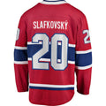 M.Canadiens #20 Juraj Slafkovsky Supporters Home Premier Breakaway Player Jersey - Red Stitched American Hockey Jerseys