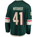 M.Wild #41 Gustav Nyquist Supporters Home Breakaway Jersey - Green Stitched American Hockey Jerseys