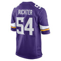 MN.Vikings #54 Bo Richter Purple Team Game Stitched American Football Jerseys