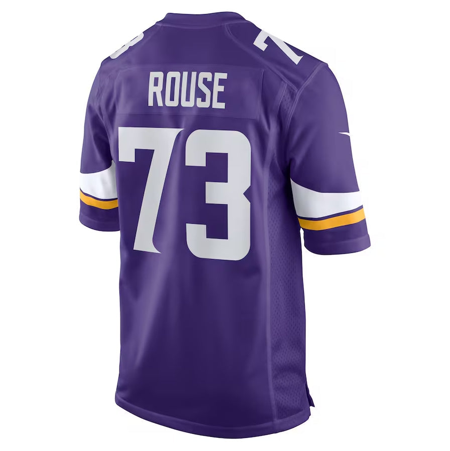 MN.Vikings #73 Walter Rouse Purple Team Game Stitched American Football Jerseys