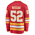 C.Flames #52 MacKenzie Weegar Supporters Branded Home Breakaway Player Jersey Red Stitched American Hockey Jerseys