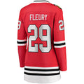 C.Blackhawks #29 Marc-Andre Fleury Supporters Branded Home Premier Breakaway Player Jersey Red Stitched American Hockey Jerseys