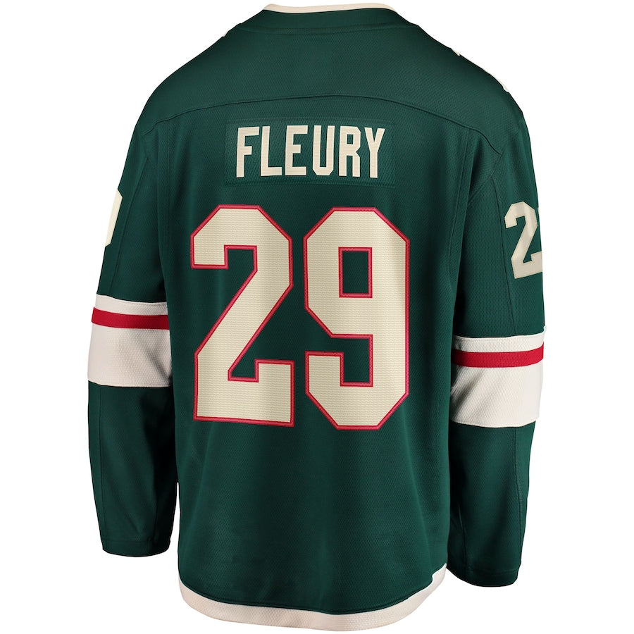 M.Wild #29 Marc-Andre Fleury Supporters Branded Home Breakaway Player Jersey Green Stitched American Hockey Jerseys