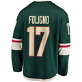 M.Wild #17 Marcus Foligno Supporters Branded Breakaway Player Jersey Green Stitched American Hockey Jerseys