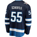 W.Jets #55 Mark Scheifele Supporters Branded Breakaway Replica Jersey Navy Stitched American Hockey Jerseys
