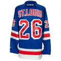NY.Rangers #26 Martin St. Louis Supporters Authentic Autographed Reebok Blue Stitched American Hockey Jerseys