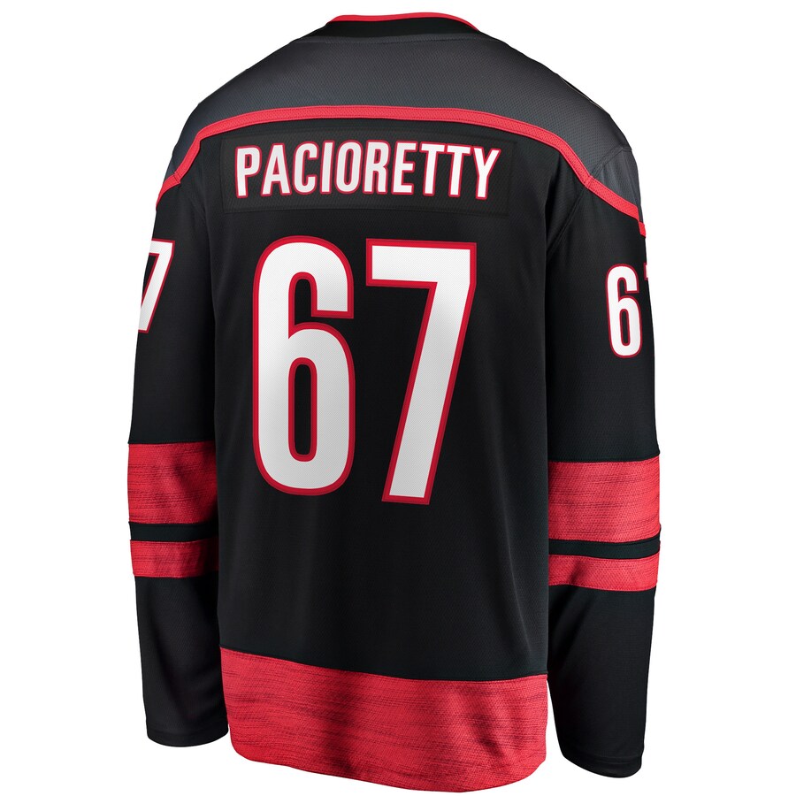 C.Hurricanes #67 Max Pacioretty Supporters Branded Home Breakaway Player Jersey Black Stitched American Hockey Jerseys