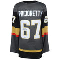 V.Golden Knights #67 Max Pacioretty Supporters Authentic Autographed Black Gray Hockey Jerseys