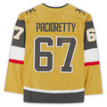 V.Golden Knights #67 Max Pacioretty Supporters Authentic Autographed Gold Alternate Authentic Jersey Hockey Jerseys