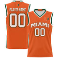 Custom M.Hurricanes GameDay Greats NIL Pick-A-Player Lightweight Basketball Jersey - Orange American College Jerseys