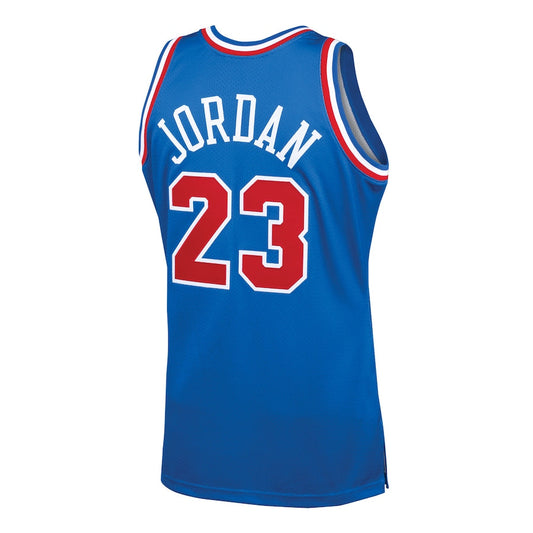 E.Conference #23 Michael Jordan Mitchell & Ness 1993 All-Star Game Hardwood Classics Authentic Jersey  Royal Stitched American Basketball Jersey