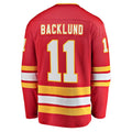 C.Flames #11 Mikael Backlund Supporters Branded Home Breakaway Player Jersey Red Stitched American Hockey Jerseys
