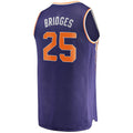 P.Suns #25 Mikal Bridges Fanatics Branded 2022-23 Fast Break Replica Jersey Icon Edition Purple Stitched American Basketball Jersey