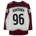C.Avalanche #96 Mikko Rantanen Supporters Authentic Autographed  Burgundy Stitched American Hockey Jerseys