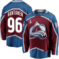 C.Avalanche #96 Mikko Rantanen Supporters Branded Home 2022 Stanley Cup Final Breakaway Player Jersey Burgundy Stitched American Hockey Jerseys