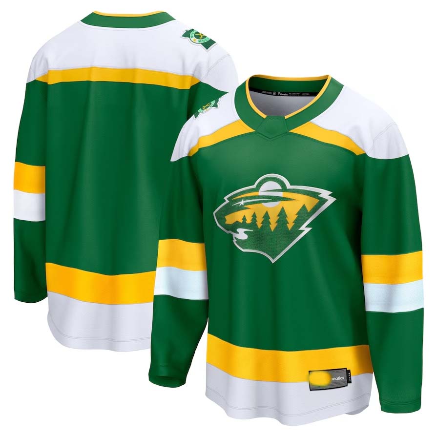 M.Wild Supporters Alternate Premier Breakaway Jersey ¨C Green Stitched American Hockey Jerseys