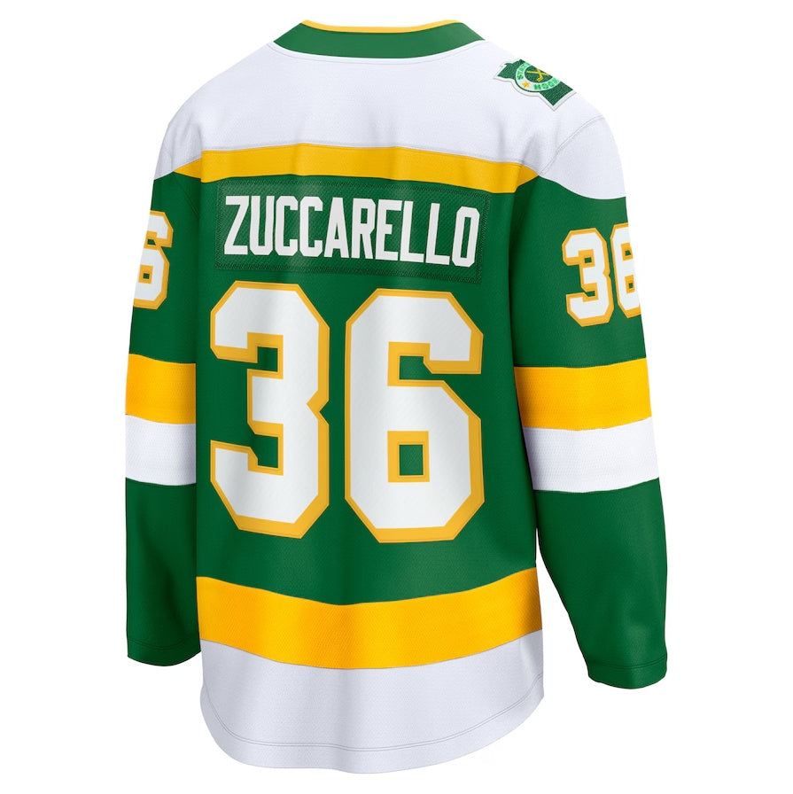 M.Wild #36 Mats Zuccarello Supporters Alternate Premier Breakaway Player Jersey - Green Stitched American Hockey Jerseys