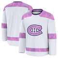 M.Canadiens Supporters 2024 Hockey Fights Cancer Practice Jersey - White Stitched American Hockey Jerseys