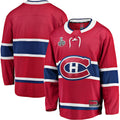 M.Canadiens Supporters Branded Home 2021 Stanley Cup Final Bound Breakaway Jersey Red Stitched American Hockey Jerseys