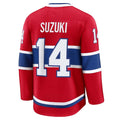 M.Canadiens #14 Nick Suzuki Supporters Home Premium Jersey - Red Stitched American Hockey Jerseys