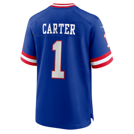 NY.Giants #1 Abdul Carter Royal First Round Pick 2nd Alternate Game Stitched American Football Jerseys