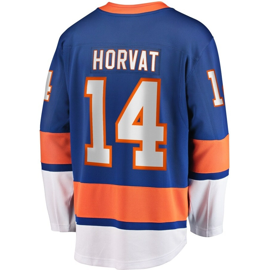 NY.Islanders #14 Bo Horvat Supporters Home Breakaway Jersey -Blue Stitched American Hockey Jerseys