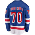 NY.Rangers #70 Louis Domingue Supporters Home Breakaway Jersey - Blue Stitched American Hockey Jerseys