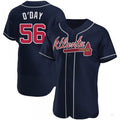 Atlanta Braves #56 Darren O¡¯Day Navy Alternate Jersey Stitches Baseball Jerseys