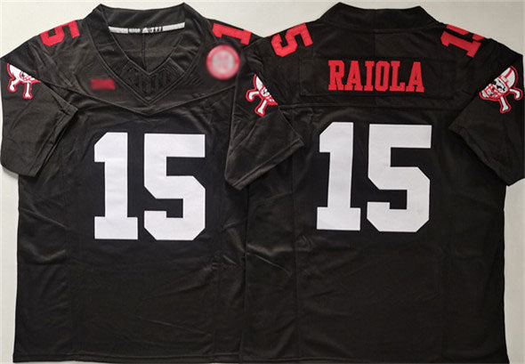 N.Cornhuskers #15 Dylan Raiola Black F.U.S.E. With Patch Vapor Limited Stitched Football American College Jerseys
