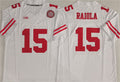 N.Cornhuskers #15 Dylan Raiola White F.U.S.E. With Patch Vapor Limited Stitched Football American College Jerseys