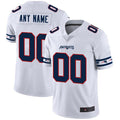 NE.Patriots Custom White Team Logo Vapor Limited Jersey Football Jerseys