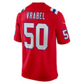 NE.Patriots #50 Mike Vrabel Red Retired Player Alternate Game Jersey Stitched American Football Jerseys
