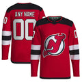 Custom NJ.Devils Home Primegreen Authentic Pro Red Stitched American Hockey Jerseys