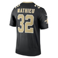 NO.Saints #32 Tyrann Mathieu Black Legend Jersey Stitched American Football Jerseys
